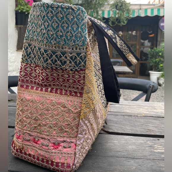 Very pretty multicolour embroidered boho bag - Picture 5 of 5